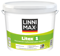 LINNIMAX LITEX 1 краска для стен и потолков латекс водно-дисперс для вн раб глубокоматовая