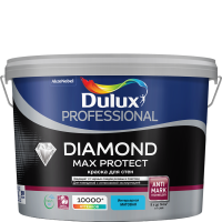 DULUX PROFESSIONAL DIAMOND MAX PROTECT краска для стен и потолков износостойкая матовая 5834137