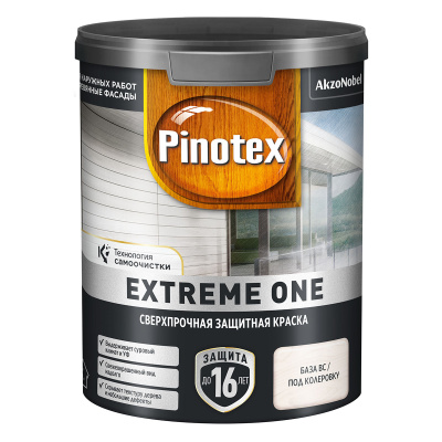 PINOTEX EXTREME ONE / ПИНОТЕКС ЭКСТРИМ краска сверхпрочная с эффектом самоочистки (колеруемая, 0.85 л, BC)