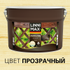 Лессирующий антисептик LINNIMAX Лазурь-гель для дерева (прозрачный, 9 л)