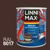 Грунт-эмаль алкидная LINNIMAX Эмаль быстросохнущая по ржавчине шелковисто-матовая (коричневый шоколадный RAL 8017, 0.75 л)