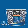 Эмаль алкидно-уретановая LINNIMAX Эмаль по ржавчине 3 в 1 (синий RAL 5005, 2.5 л)
