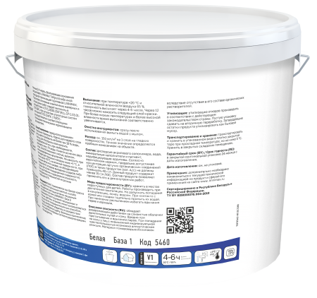 Краска водно-дисперсионная для наружных работ LINNIMAX Acryl Optima Fassade (белый, 9 л, 1)