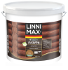 Лессирующий антисептик LINNIMAX Аква Лазурь для дерева (орех, 9 л)
