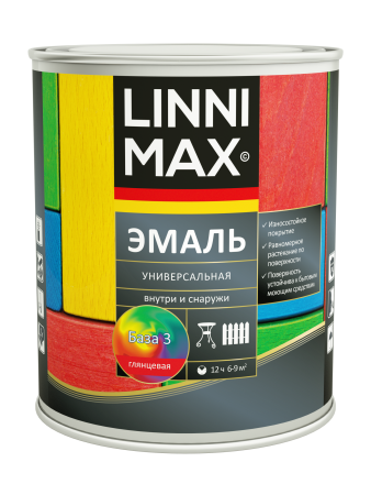 Эмаль алкидная LINNIMAX Эмаль универсальная (прозрачный, 0.69 л, глянцевая)