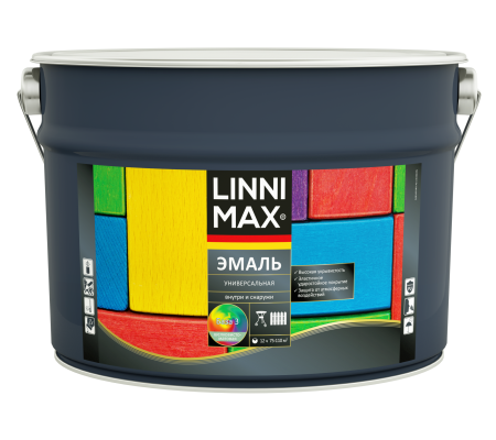 Эмаль алкидная LINNIMAX Эмаль универсальная (прозрачный, 8.28 л, 3, Шелковисто-матовый)