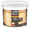 Лак акриловый LINNIMAX Аква Лак для дерева (прозрачный, 9 л, Глянец)