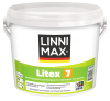 Краска водно-дисперсионная для внутренних работ LINNIMAX Litex 7 / Литекс 7 матовая (белый, 2.5 л, 1)