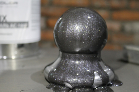 Грунт-эмаль АС-1607 "Рем-Люкс" матовая по металлу с цинком (графит MIO черный, 5 кг)