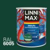 Грунт-эмаль алкидная LINNIMAX Эмаль быстросохнущая по ржавчине шелковисто-матовая (зеленый RAL 6005, 0.75 л)
