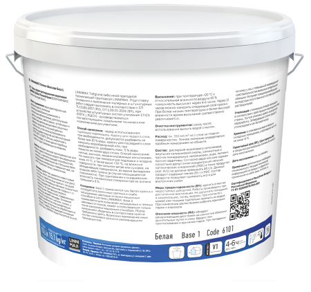 Краска силикат-модифицированная для наружных работ LINNIMAX Silikat Fassade матовая (белый, 10 л, 1)