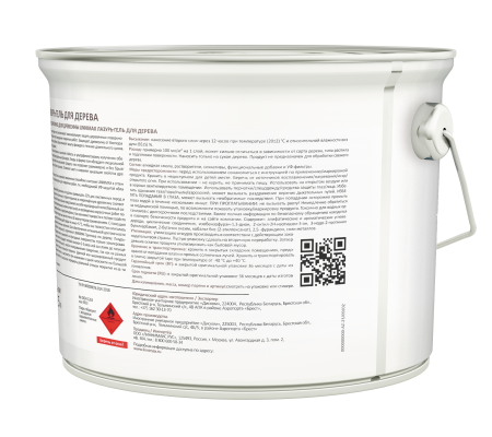 Лессирующий антисептик LINNIMAX Лазурь-гель для дерева (белый, 2.5 л)