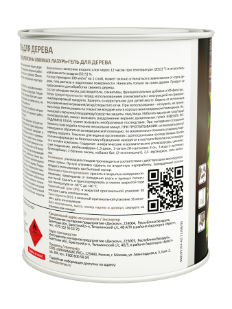 Лессирующий антисептик LINNIMAX Лазурь-гель для дерева (прозрачный, 0.75 л)